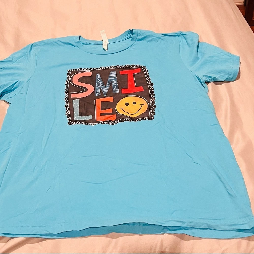 Blue SMILE Graphic Tee​​